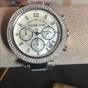 Authentic MK Pearl Face Watch